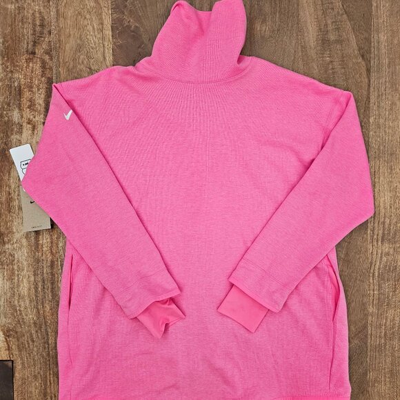 Nike Open Front Wrap Top Womens Medium Pink DRI-FIT Training Athletic NWT - Picture 6 of 6